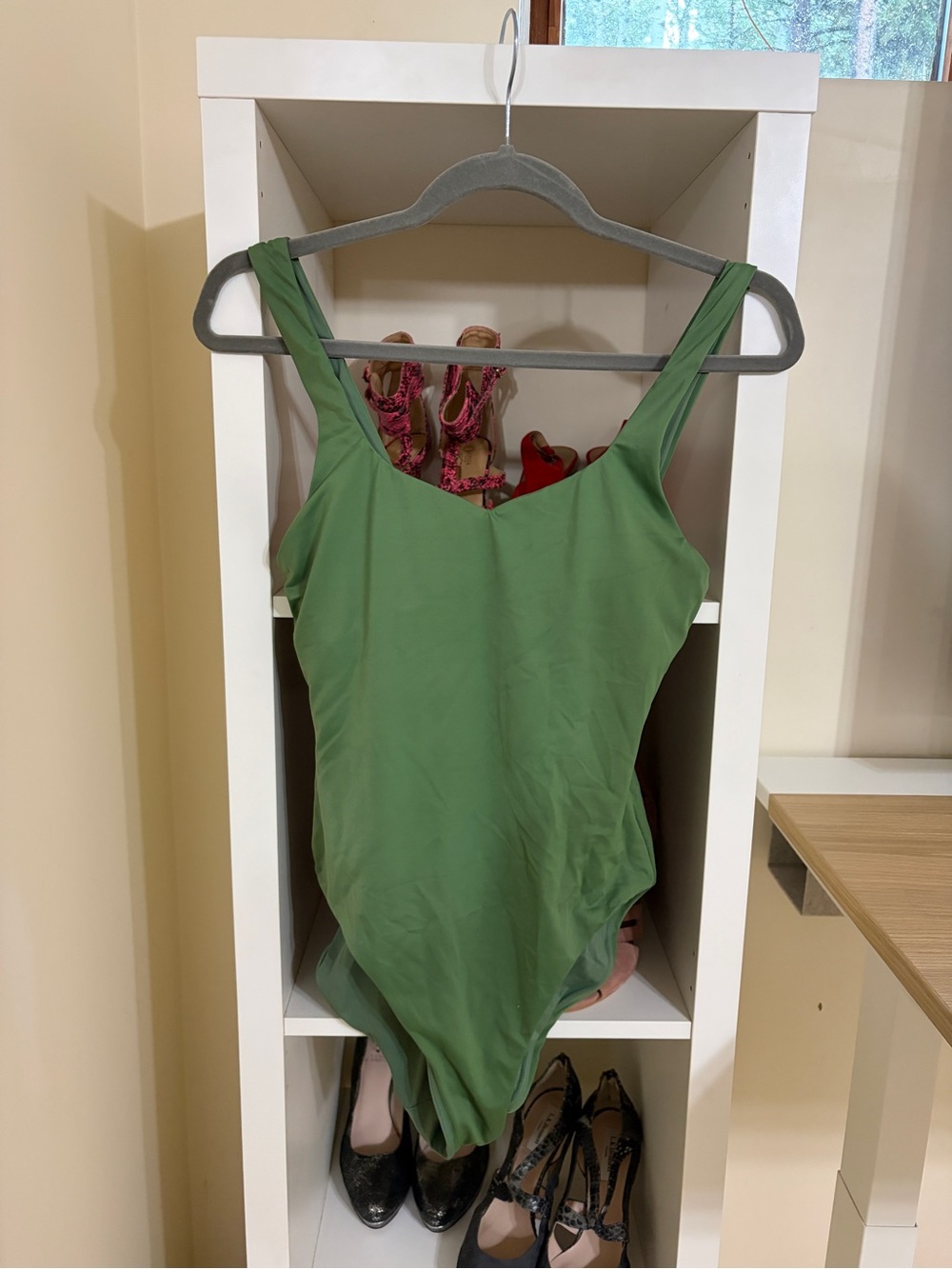 Andie Olive Green Kids One-Piece Swimsuit